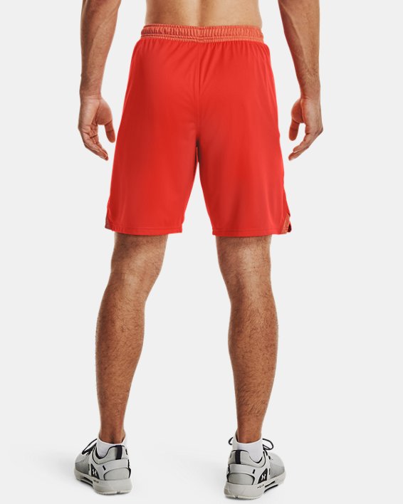 Men's UA Locker 9" Pocketed Shorts, Orange, pdpMainDesktop image number 1